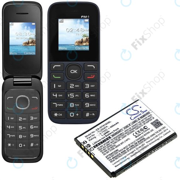 Batterie pour Alcatel OneTouch 1013, 1035D, 1046D, 400mAh, Li-Ion, 3.7V, TLi004FA, HQ