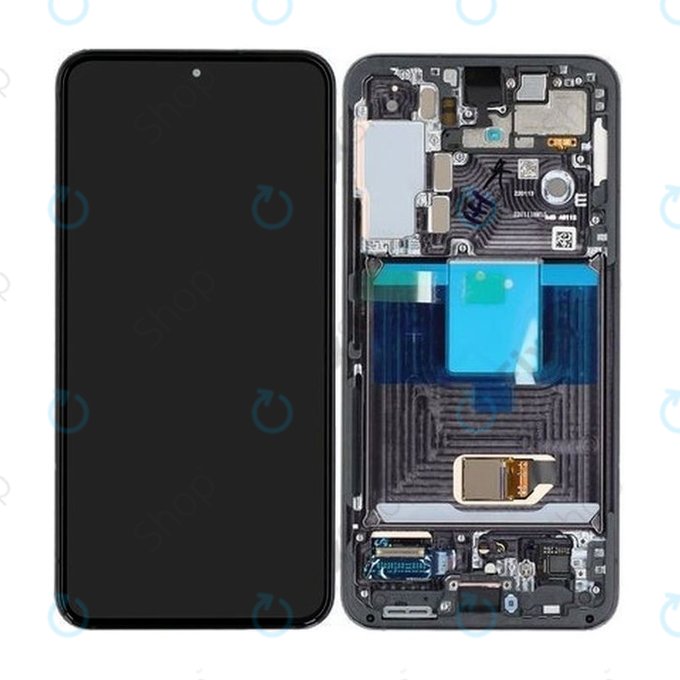 Samsung Galaxy S22 S901B - Écran LCD + Écran Tactile + Cadre (Noir Phantom) - GH82-27520A, GH82-27521A Genuine Service Pack