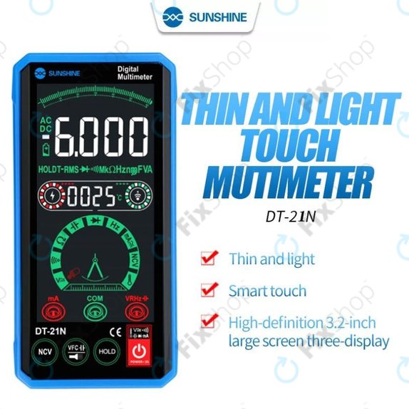Sunshine DT-21N - Multimètre tactile