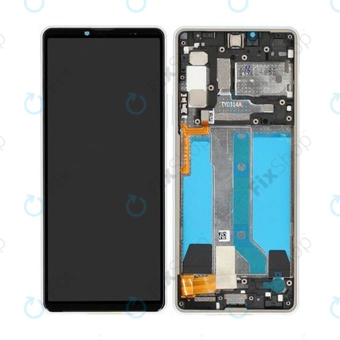 Sony Xperia 10 IV XQCC54 - Écran LCD + Écran tactile + Cadre (Blanc) - A5047174A Genuine Service Pack