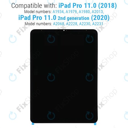 Apple iPad Pro 11.0 (1st Gen 2018, 2nd Gen 2020) - Écran LCD + Écran tactile Refurbished