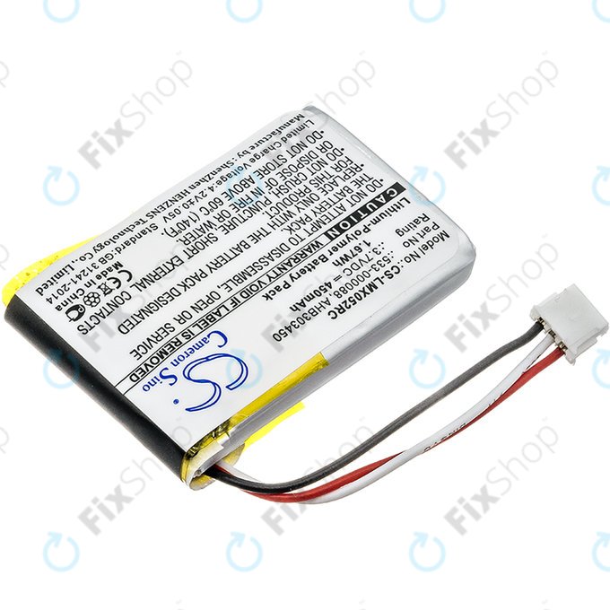 Batterie pour Logitech MX Master, 450mAh, Li-Pol, 3.7V, AHB303450, HQ