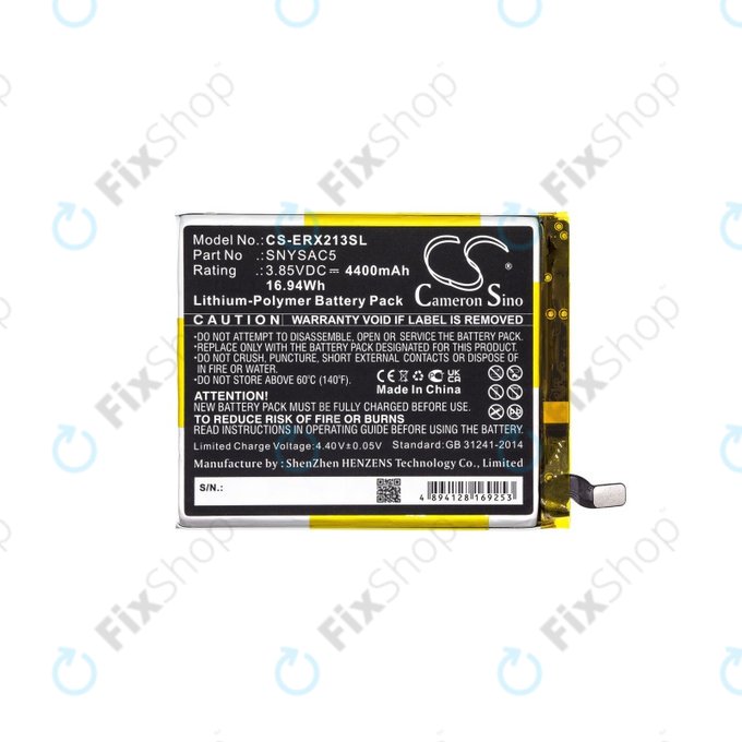 Batterie pour Sony Xperia 10 III, 4400mAh, Li-Pol, 3.85 V, SNYSAC5, HQ