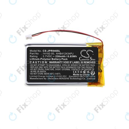 Batterie pour Jabra Pro 9400, 9450, 9460, 9465, 9470, 230mAh, Li-Pol, 3.7V, 14192-00, HQ