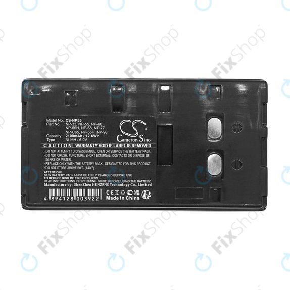 Batterie pour Blaupunkt, Sony, Akai, HP, 2100mAh, Ni-MH, 6V, NP-33, HQ