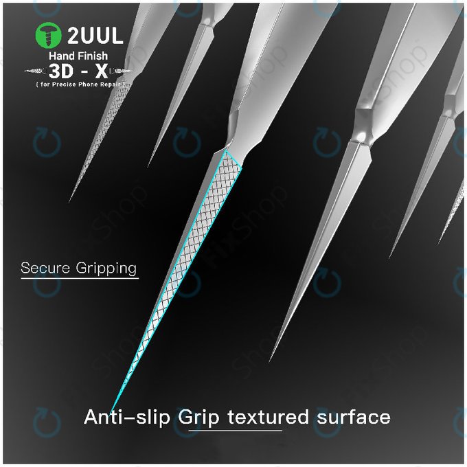 Pincette de précision, finition manuelle 3D-X, 2UUL TW02