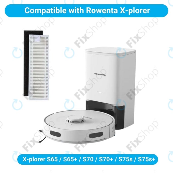 Filtre HEPA, 2 pièces pour Rowenta X-plorer S65, S65+, S70, S70+, S75s, S75s+