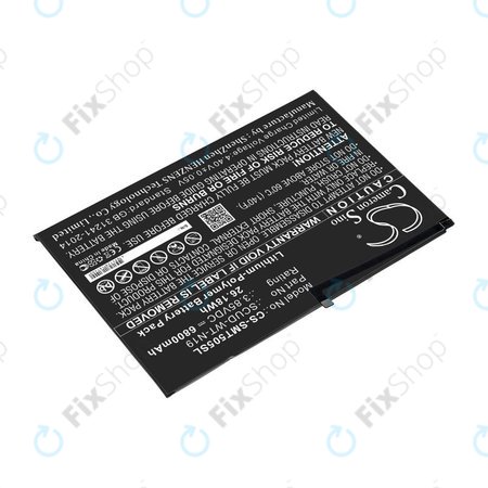 Batterie pour Samsung Galaxy Tab A7, 6800mAh, Li-Pol, 3.85V, SCUD-WT-N19, HQ