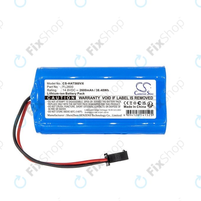 Batterie pour Eufy Robovac 11, Haier TAB T550, Haier TAB560, 2600mAh, Li-ion, 14.8V, FL2600, HQ