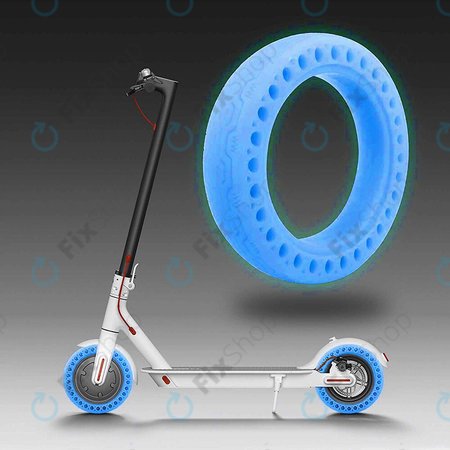Xiaomi Mi Electric Scooter 1S, 2 M365, Essential, Pro, Pro 2 - Pneu sans chambre à air durable (Blue Fluorescent)