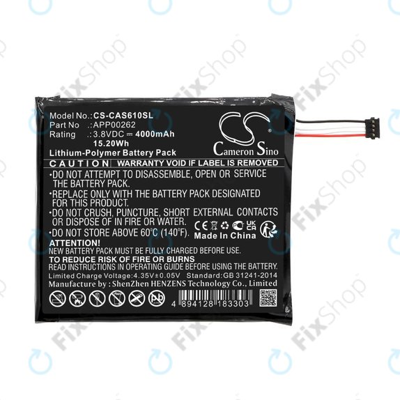 Batterie pour CAT S61, 4000mAh, Li-Pol, 3.8V, APP00262, HQ