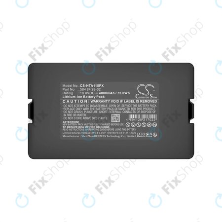 Batterie pour Flymo Easilife 200, Gardena Automower 310, Husqvarna Automower 315X, 4000mAh, Li-Ion, 18.0V, 584 84 28-02, HQ