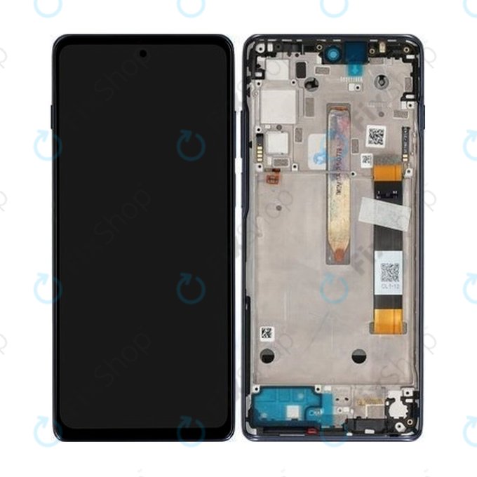 Motorola Moto G200 XT2175 - Écran LCD + Écran Tactile + Cadre (Bleu Stellar) - 5D68C20181 Genuine Service Pack