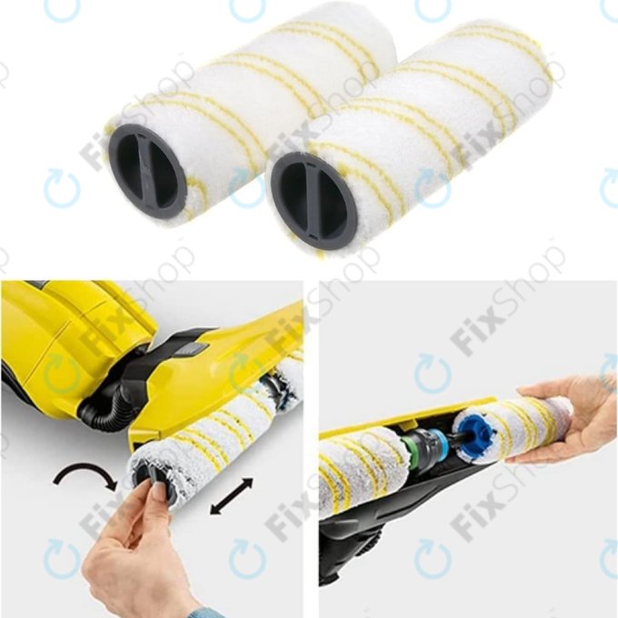 Kärcher FC 3, FC 5, FC 7 - Jeu de rouleaux multi-surfaces (Jaune)