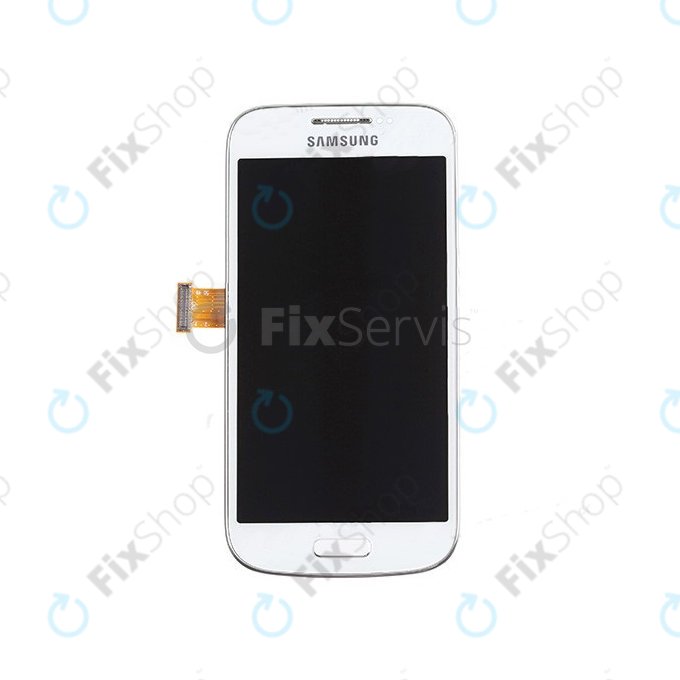 Samsung Galaxy S4 Mini i9195 - Écran LCD + Ecran Tactile + Cadre (White Frost) - GH97-14766B Genuine Service Pack