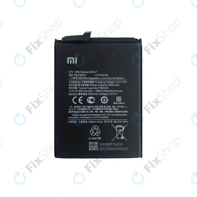 Xiaomi Poco X3 NFC, X3 Pro - Batterie BN57 5160mAh - 460200003J1G Genuine Service Pack