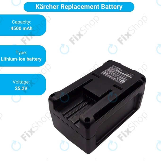Kärcher BV 5/1, BP, T 9/1 BP, EF426 - Batterie BV 5/1 Bp Li-Ion 25.2V 4500mAh HQ