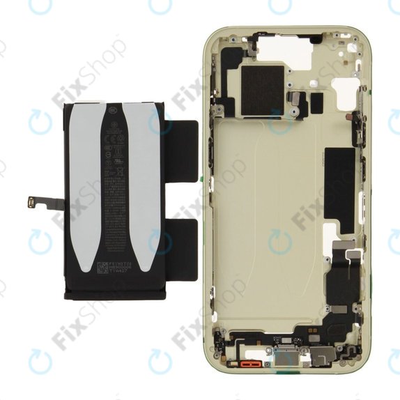 Cadre central avec batterie pour iPhone 15 | Yellow | ZD076-00671 | Genuine Apple