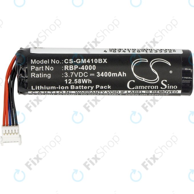 Batterie pour Datalogic GM4100, 4400, 3400mAh, Li-ion, 3.7V, 128000894, HQ