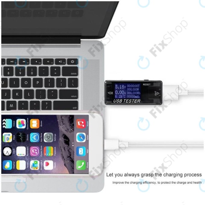 Phonefix KWS-V21 - Testeur de charge USB pour smartphones
