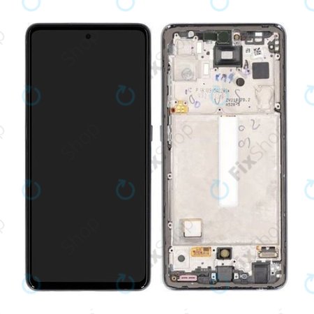 Samsung Galaxy A52s 5G A528B - Écran LCD + Écran tactile + Cadre (Noir génial) - GH82-26861A, GH82-26863A, GH82-26910A, GH82-26909A Genuine Service Pack