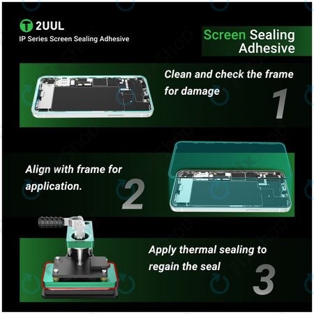 Adhésif d’étanchéité écran LCD pour iPhone 14 Plus, 2UUL SA14PS, (5pcs)