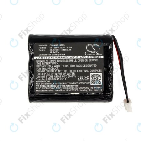 Batterie pour Marshall Stockwell, 3400mAh, Li-Ion, 11.1V, TF18650-2200-1S3PA, HQ