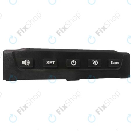 Kugoo S1, S1 Pro, S2, S3 - Ensemble tableau de bord (couvercle d'écran en plastique, levier d'accélérateur, freins, couvercle d'éclairage LED)