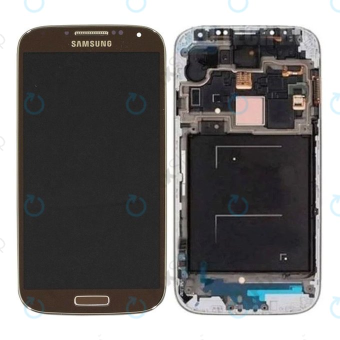 Samsung Galaxy S4 i9506 LTE - Écran LCD + Ecran Tactile + Cadre (Marron) - GH97-15202E Genuine Service Pack