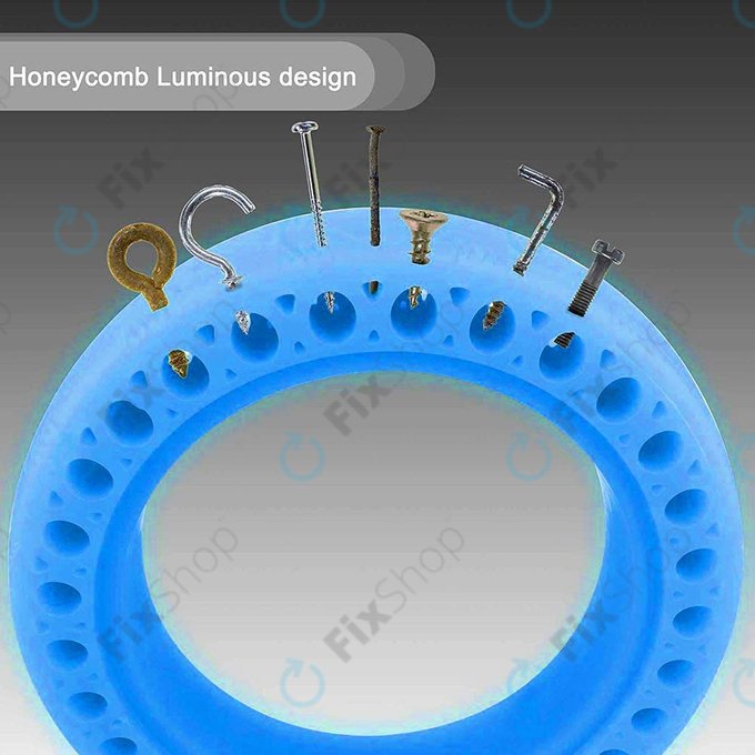 Xiaomi Mi Electric Scooter 1S, 2 M365, Essential, Pro, Pro 2 - Pneu sans chambre à air durable (Blue Fluorescent)