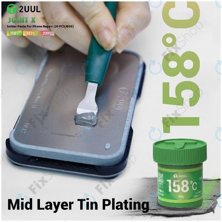 Pâte à braser basse température, 2UUL FS158, (158C)