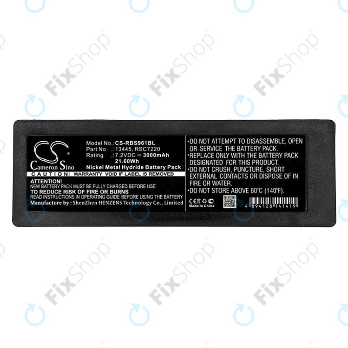 Batterie pour Scanreco 590, Cifa, Effer, 3000mAh, Ni-MH, 7.2V, RSC7220, HQ