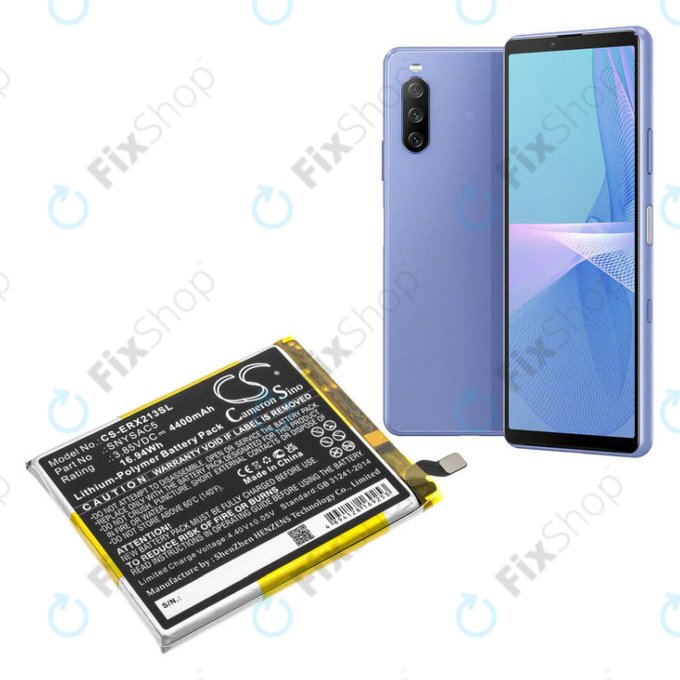 Batterie pour Sony Xperia 10 III, 4400mAh, Li-Pol, 3.85 V, SNYSAC5, HQ