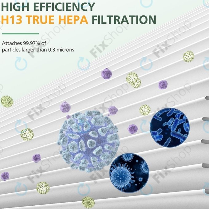 Dyson Pure Hot + Cool-series, Pure Cool Desk-series - Filtre HEPA (Charbon actif) (Green)