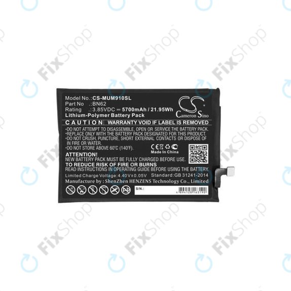 Xiaomi Redmi 9T - Batterie BN62 5700mAh HQ