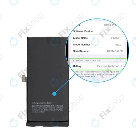 Baterije pour iPhone 14 Plus | 661-30394 | 4325mAh | Genuine Apple