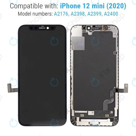 Apple iPhone 12 Mini - Écran LCD + Écran Tactile + Cadre Dur OLED FixPremium