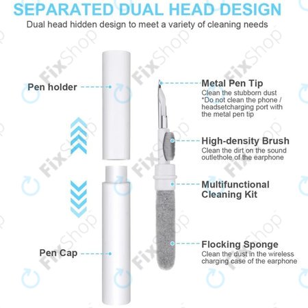 Stylo de nettoyage pour écouteurs sans fil, Blanc