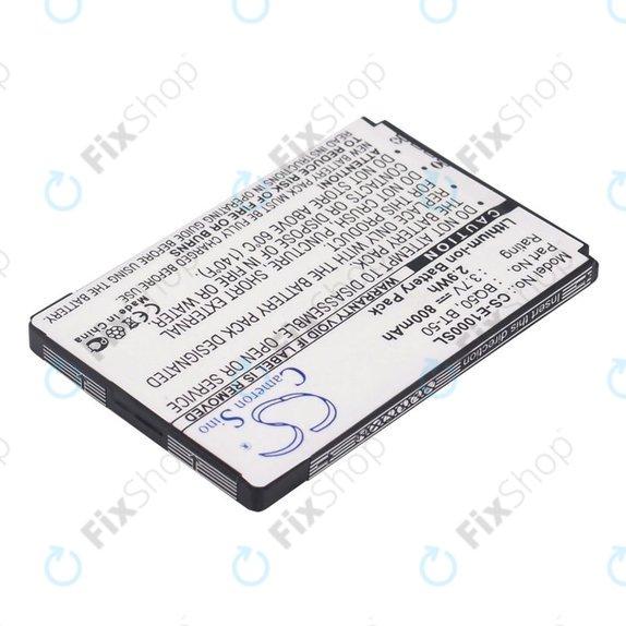Batterie pour Motorola Wilder, 800mAh, Li-Ion, 3.7V, BQ50, HQ