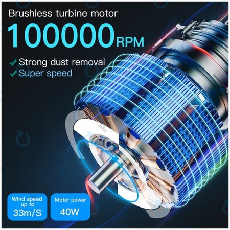 MaAnt BF-1 - Ventilateur à turbine multifonctionnel d'aspiration et de soufflage