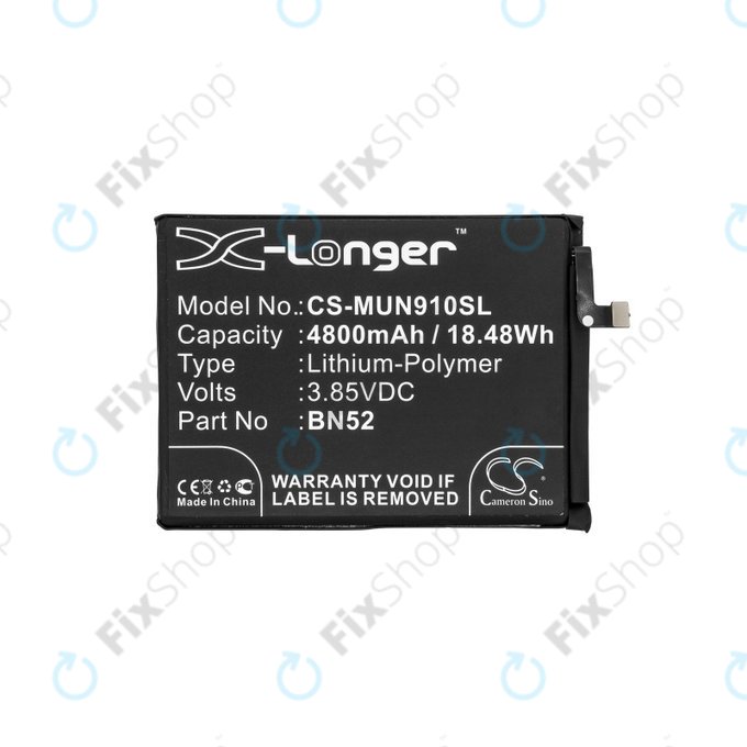 Xiaomi Redmi Note 9 Pro - Batterie BN52 4800mAh HQ