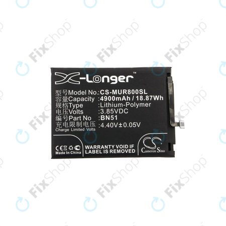 Xiaomi Redmi 8, 8A - Batterie BN51 4900 mAh HQ