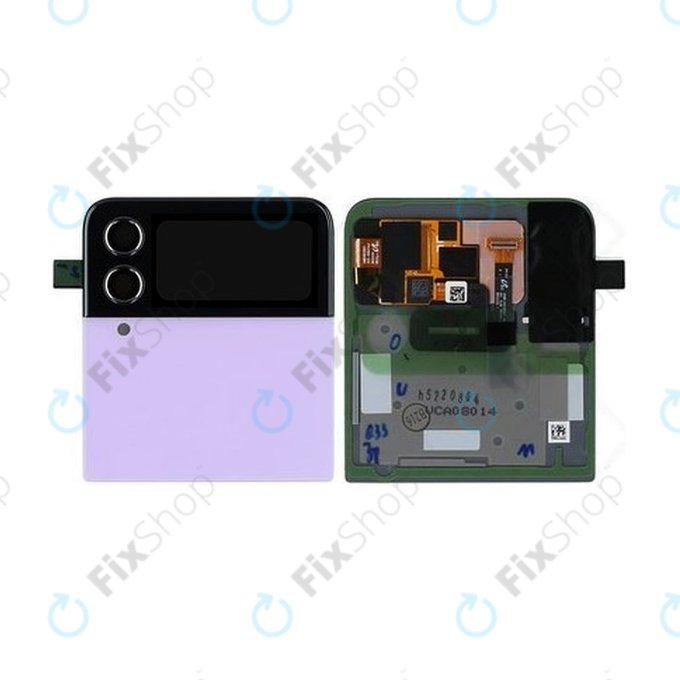 Samsung Galaxy Z Flip 4 F721B - Écran LCD + Écran Tactile + Cadre (Externe) (Bora Violet) - GH97-27947B Genuine Service Pack