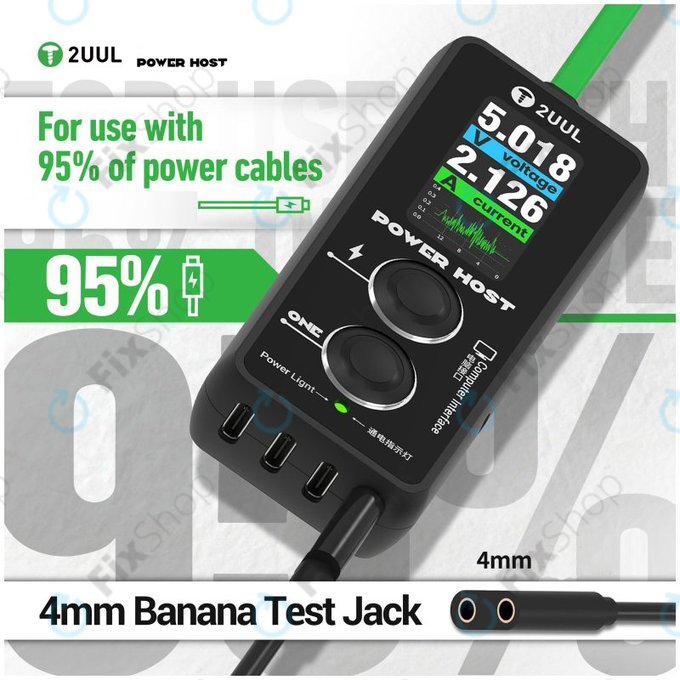 Testeur numérique de tension et de courant USB-C (Power Host), 2UUL PW15
