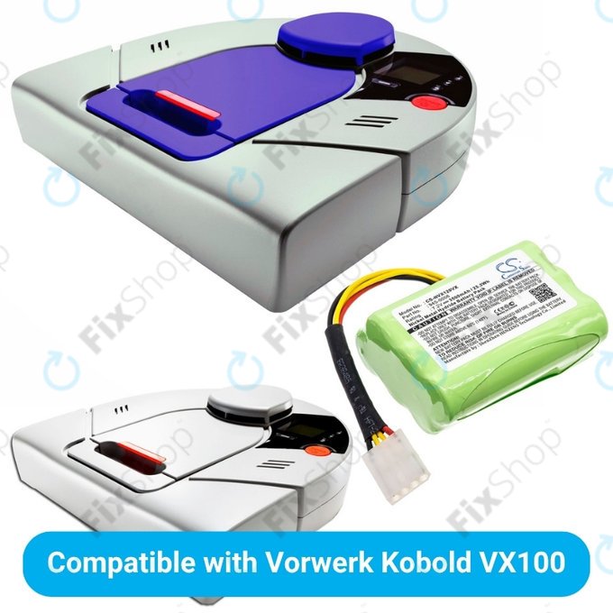 Vorwerk Kobold VX100 - Batterie 945-0006 Ni-MH 7.2V 3500mAh HQ