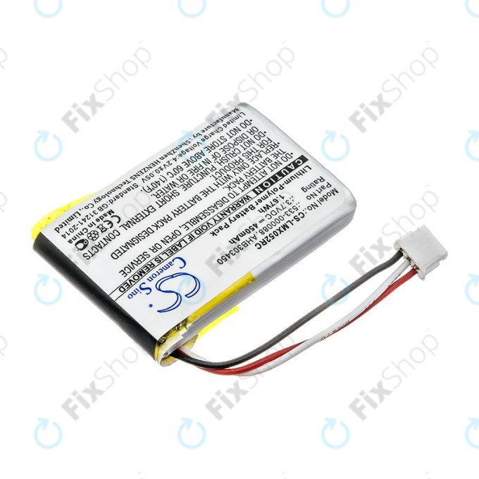 Batterie pour Logitech MX Master, 450mAh, Li-Pol, 3.7V, AHB303450, HQ