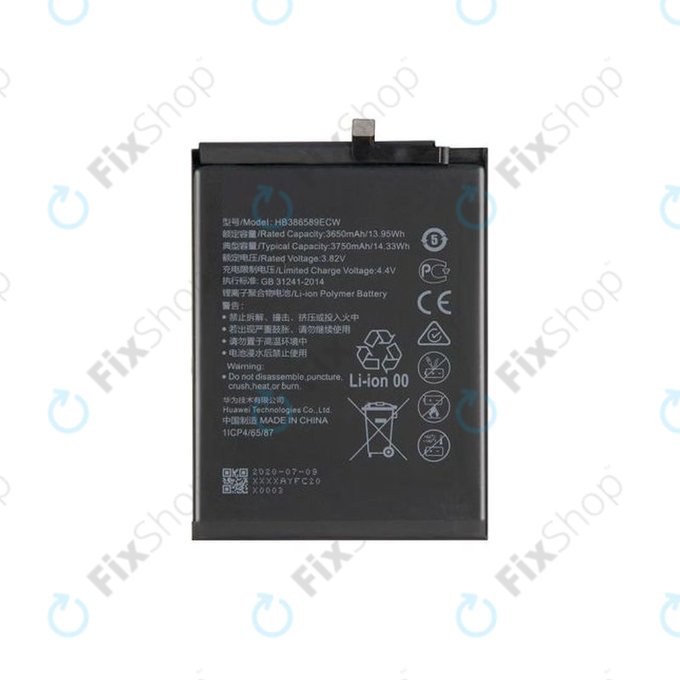 Huawei Honor View 10 BKL-L09 - Batterie HB386589ECW 3650mAh