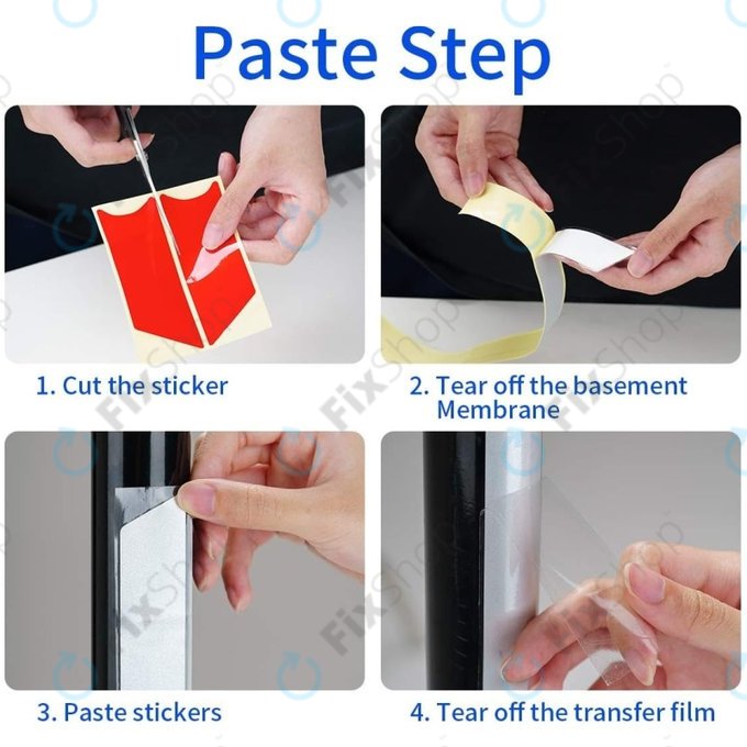 Xiaomi Mi Electric Scooter 1S, 2 M365, Essential, Pro, Pro 2 - Autocollants Réfléchissants (A)