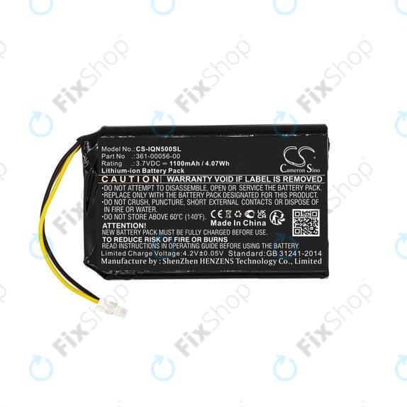 Garmin Drive 50 LM, 51LMT, 51LMT-S, DriveSmart 5 LMT, Nuvi 30, 50, 50LM, 52, 52LM, 52LMT, 55, 55LM, 55LMT - Batterie 361-00056-00, 361-00056-50 1100mAh HQ