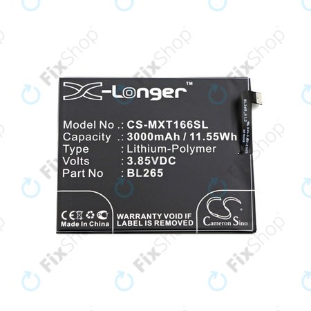 Motorola Moto M XT1663 - Batterie BL265 3000mAh HQ